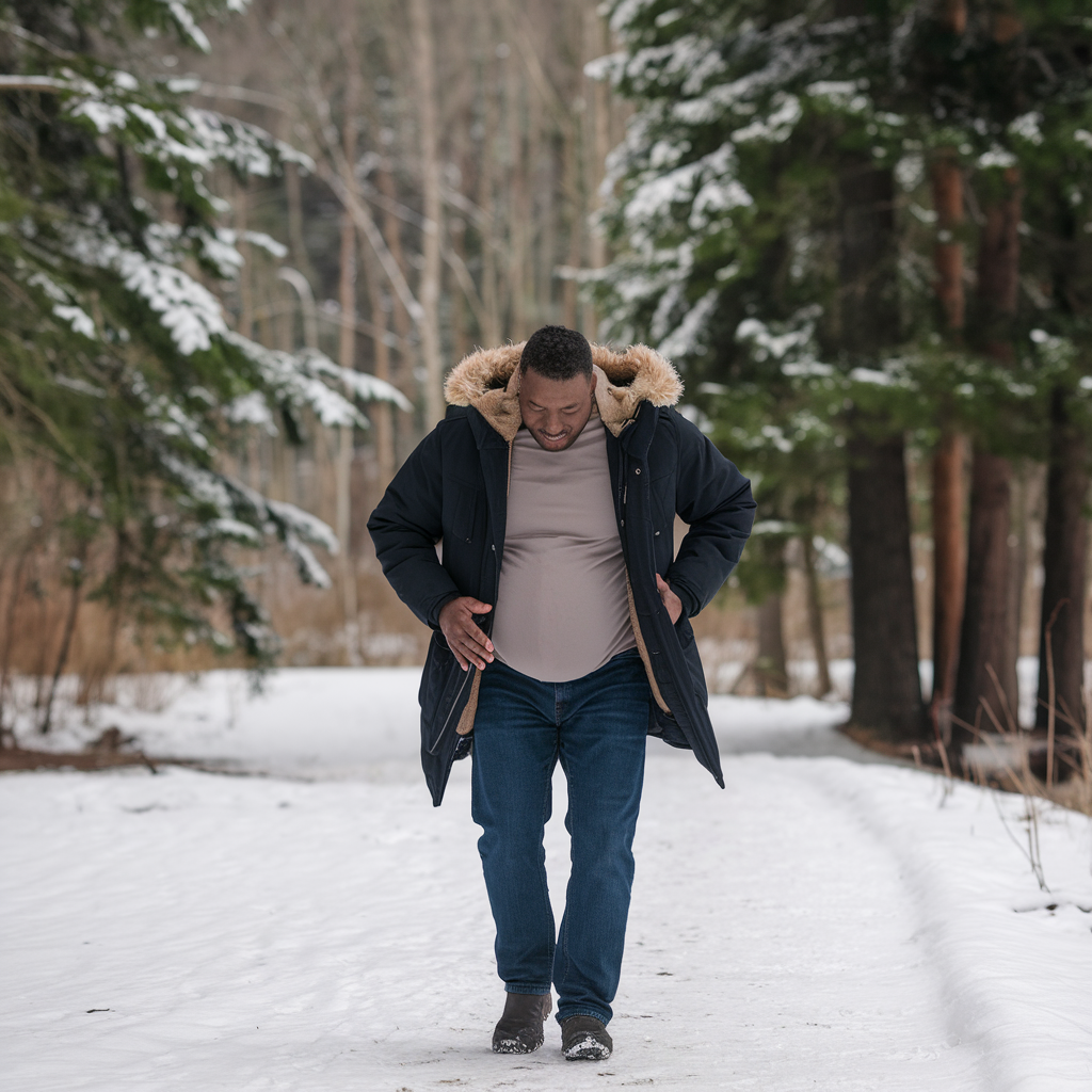 Snowy Serenity: Twins on Board