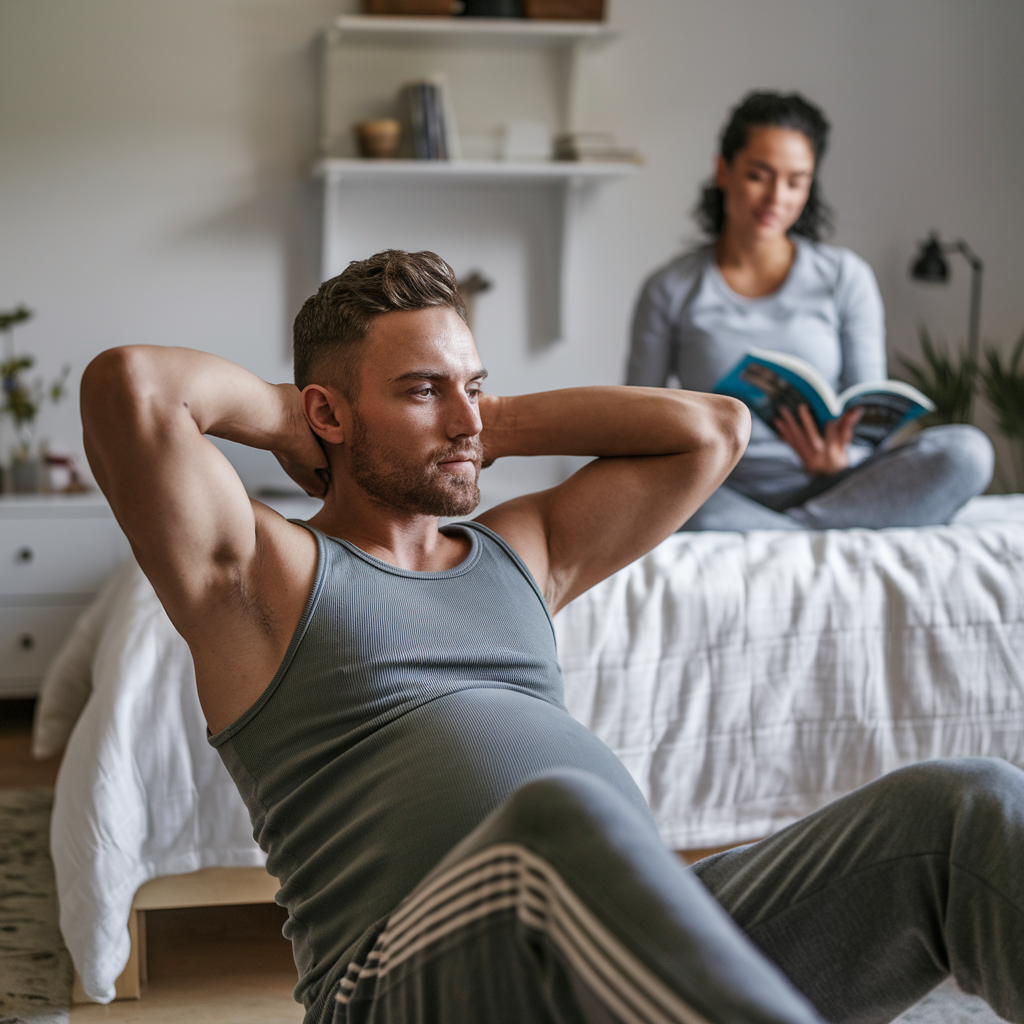 Absurd Abs: Pregnant Gym Buff Workout