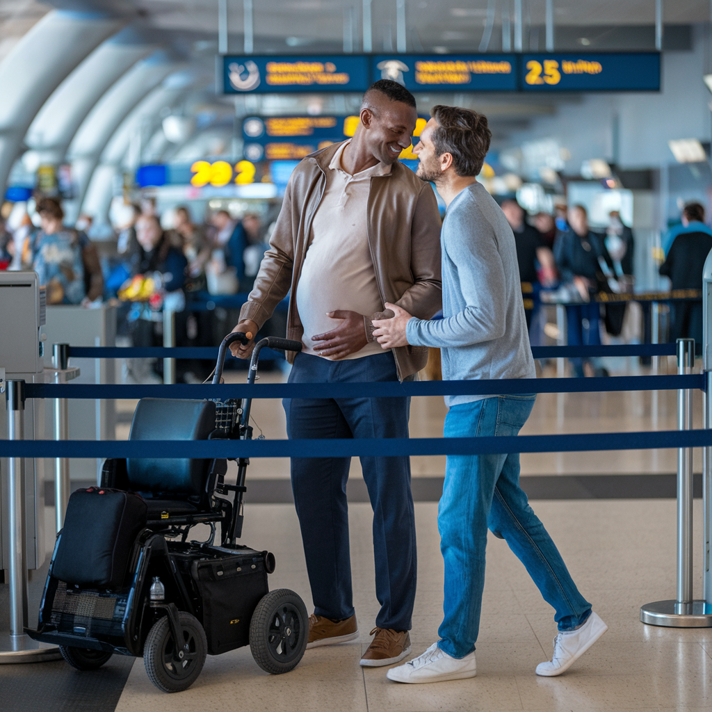 Pregnant at the Airport: A Bold Journey