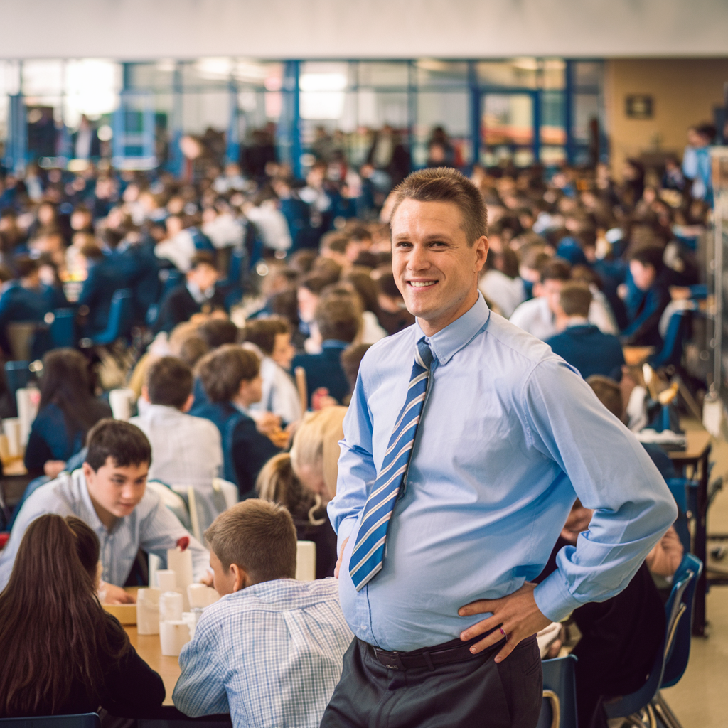 Pregnant Teacher Rocks the Cafeteria