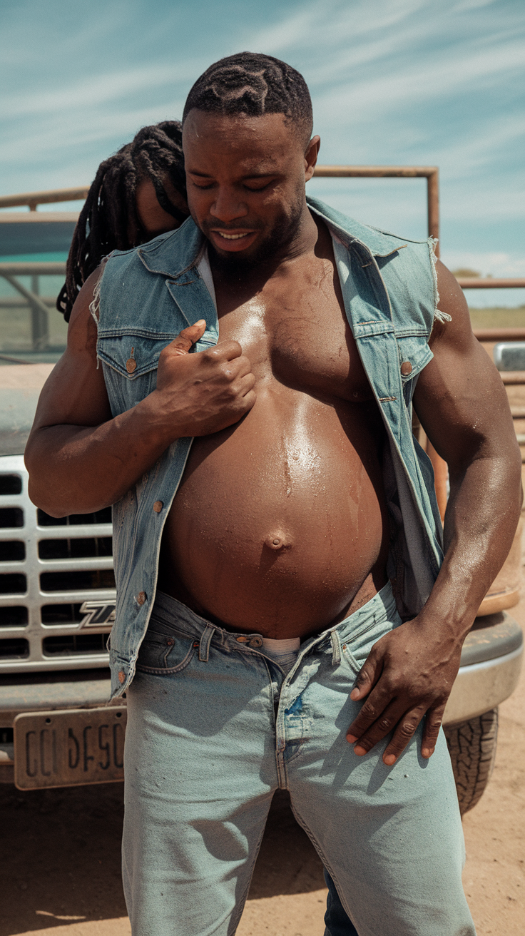 Rebel Dad Rocks Baby Bump at Rodeo