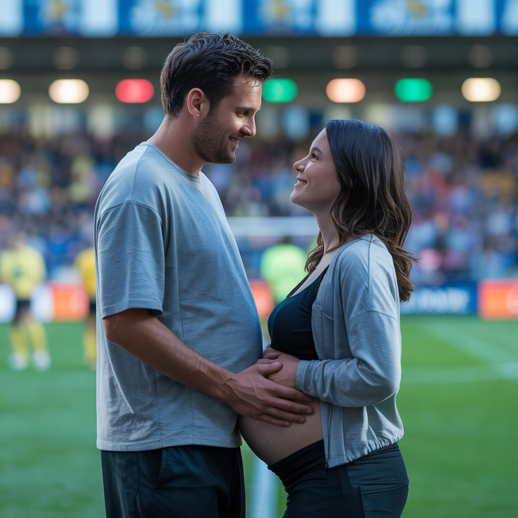 Game Day Glow of Expecting Parents