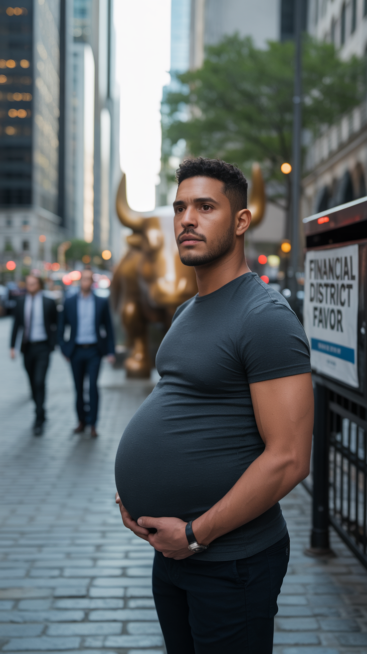 Boldly Pregnant in the Heart of Wall Street