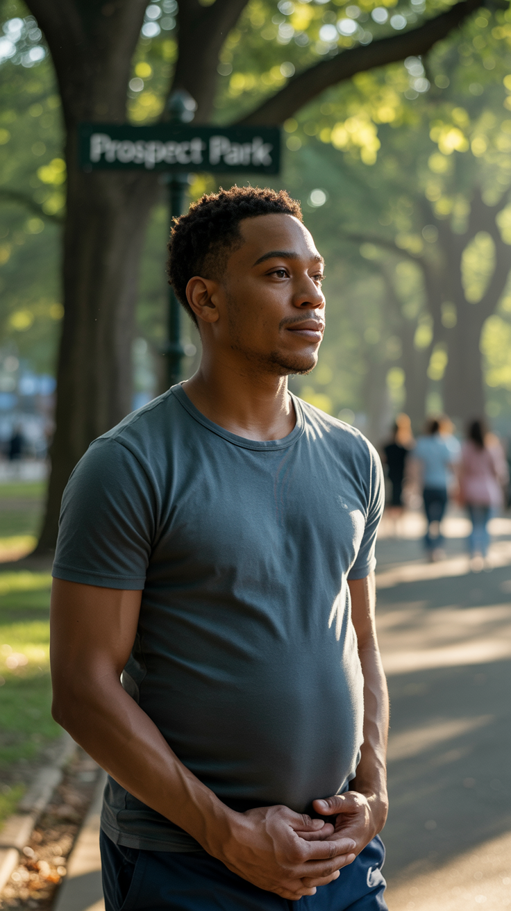 Bold Journey of a Pregnant Man in Nature