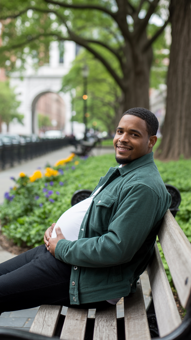Pregnant Dad's Day Out in the Park