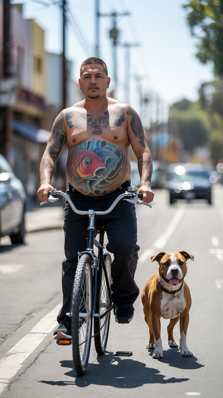 Bold Journeys: A Tattooed Dad-to-Be on Wheels